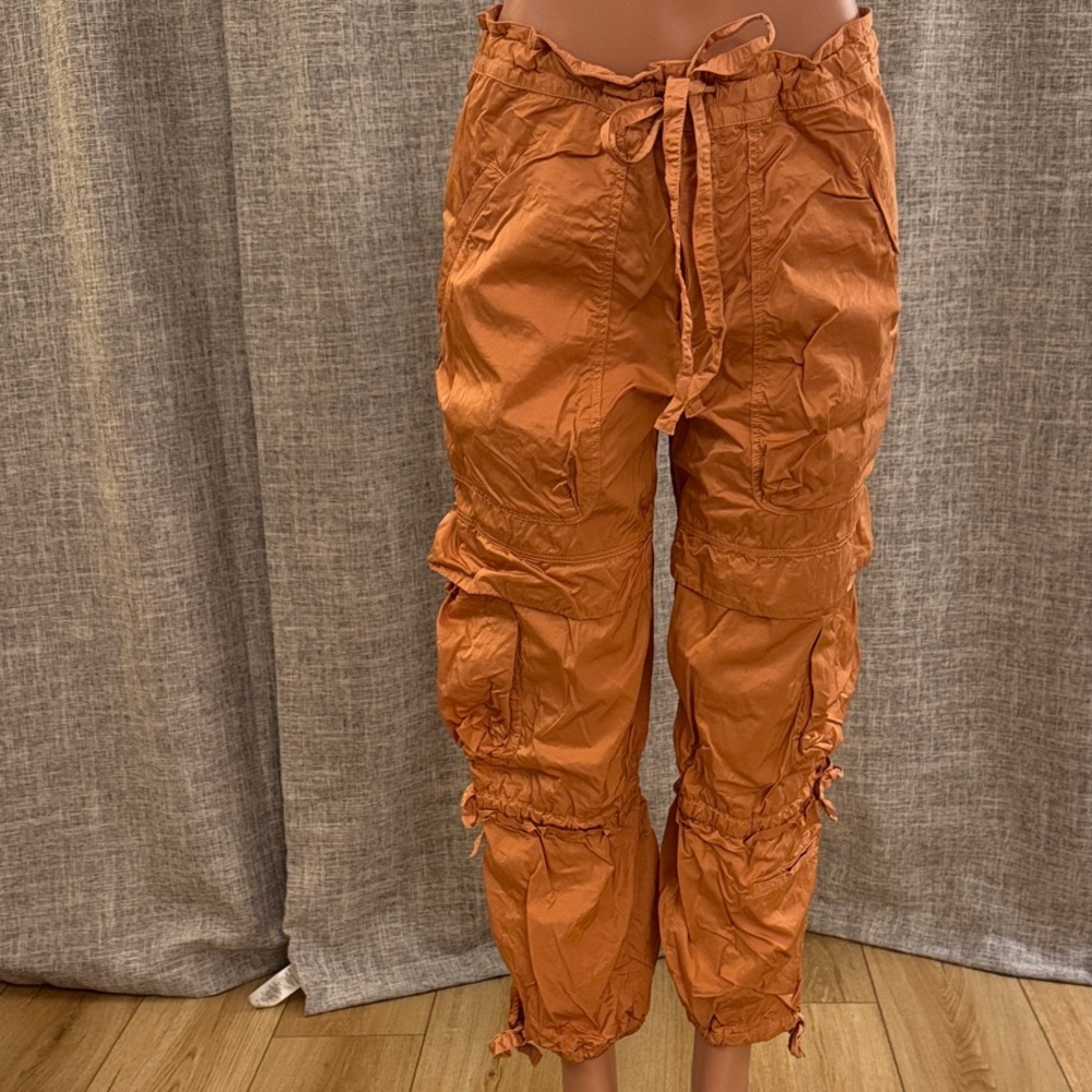 Clearance Peach Isabelle Marant Drawstring Cargo Joggers